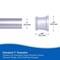 Kenney Mfg Twist & Fit No Tools 1in Tension Utility Rod, 42-72in, Brushed Nickel KNUTLYLC/18USNP - alternate 5
